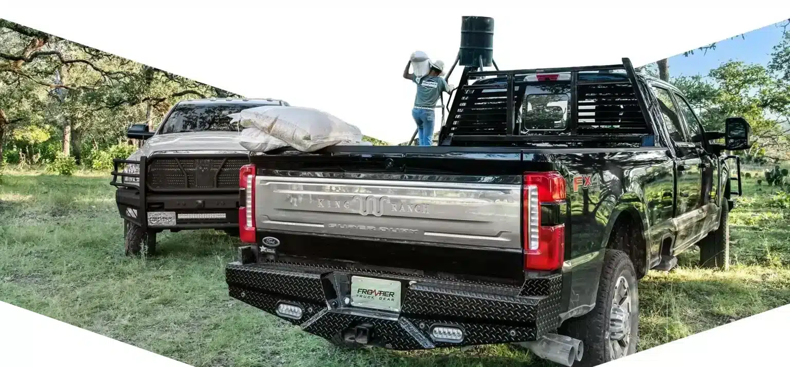 frontier-truck-gear-back-bumpres-workers-filling-feeders